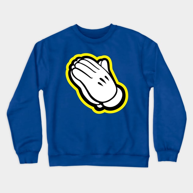 Praying hands-yellow Crewneck Sweatshirt by God Given apparel